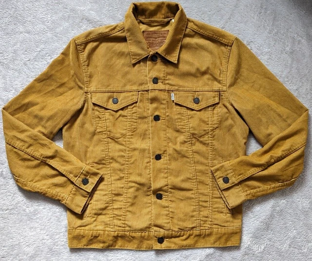 LEVIS VINTAGE STYLE TYPE 3 Big E Mustard Corduroy Jacket 54.99
